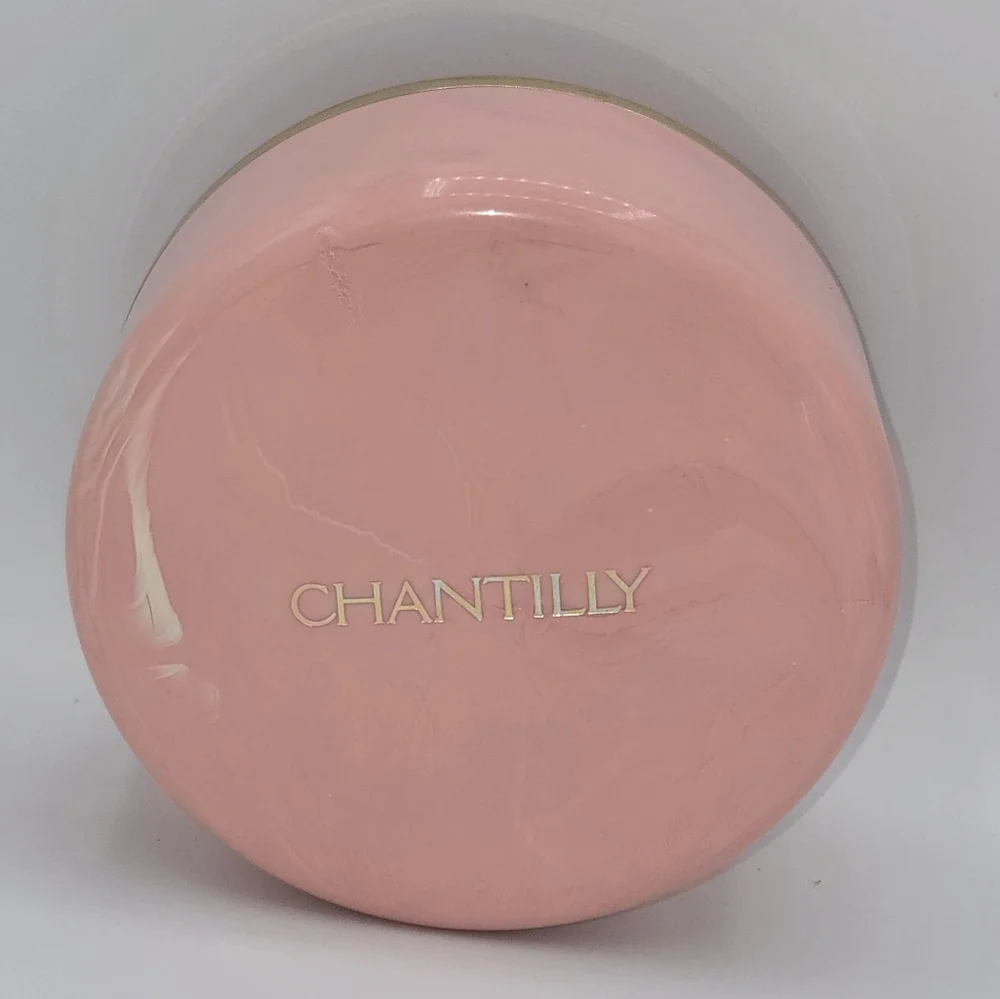 Vintage‎ Chantilly Dusting Powder Box  Solid Pink Plastic Case Empty